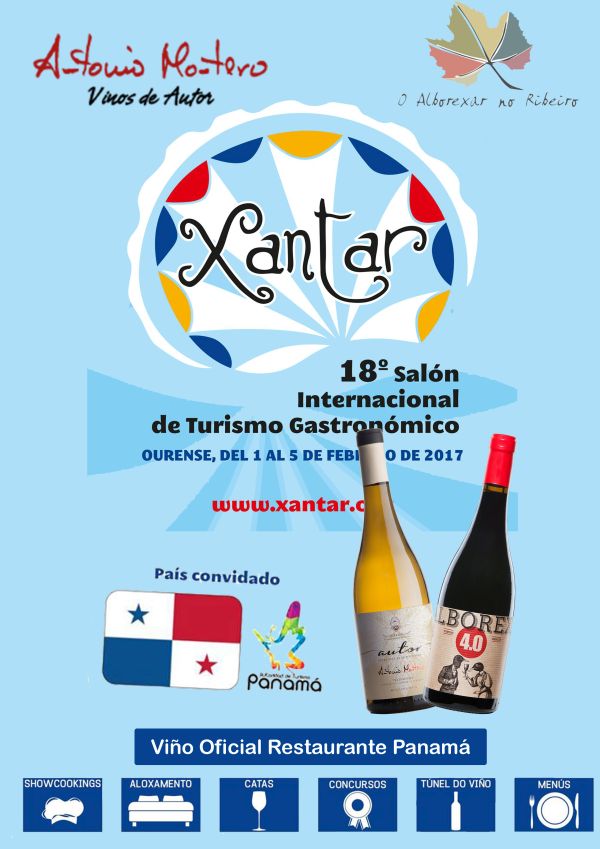 Antonio Montero, vino oficial en Xantar 2017